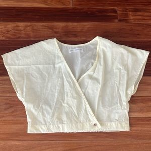 Zara kids asymmetric crop top